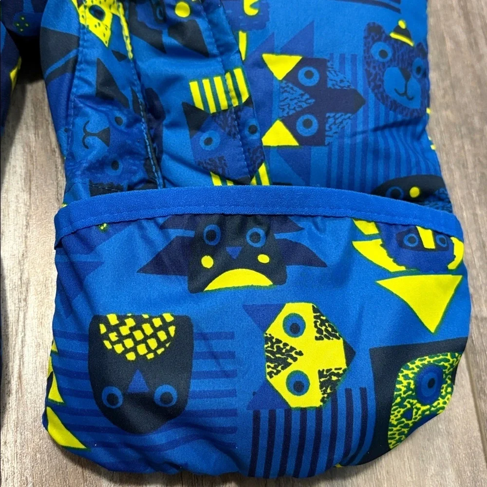 Columbia Snuggly Bunny Down Puffer Baby Bunting 3-6 Months Blue Snowsuit